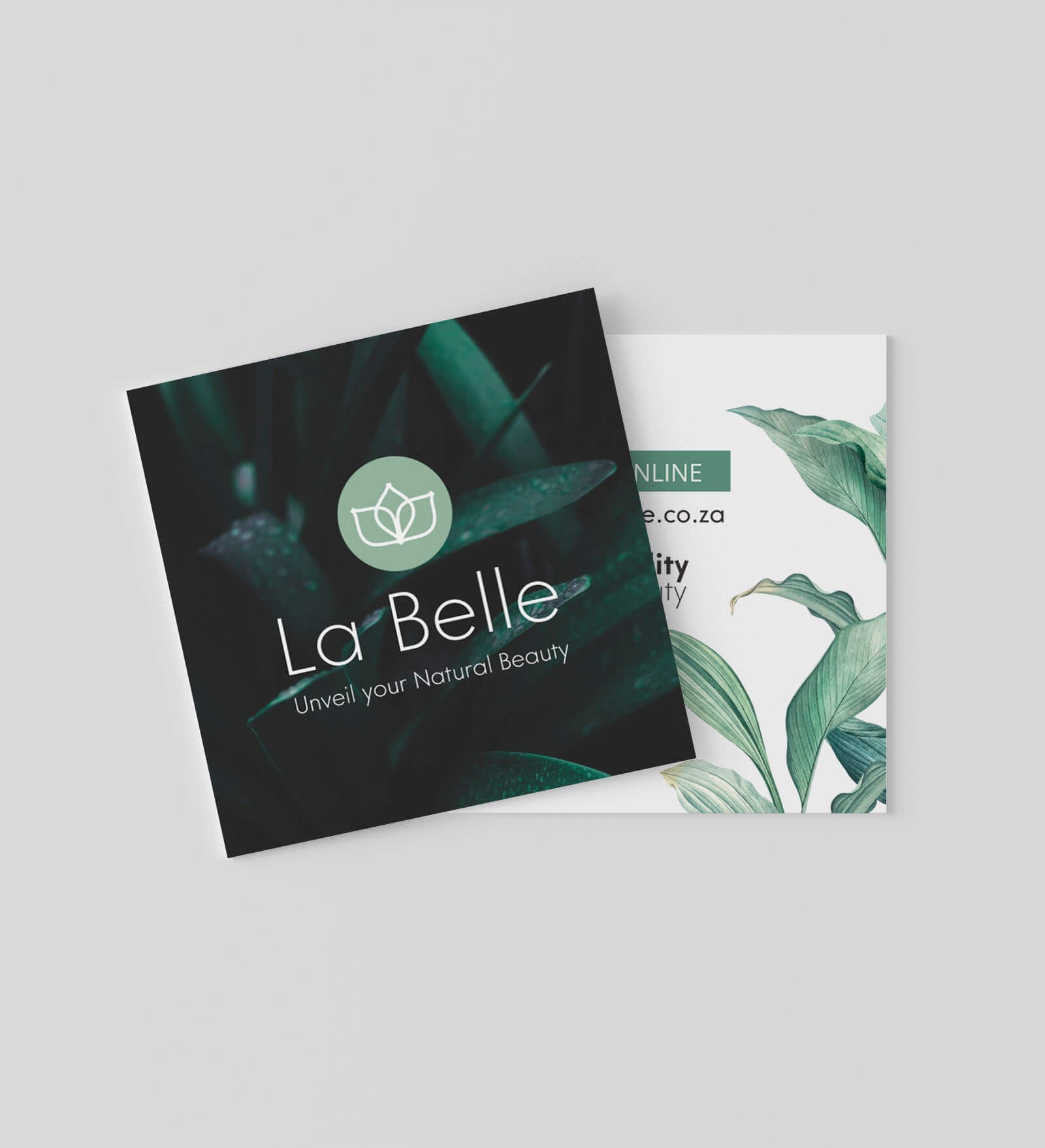 La Belle square business card