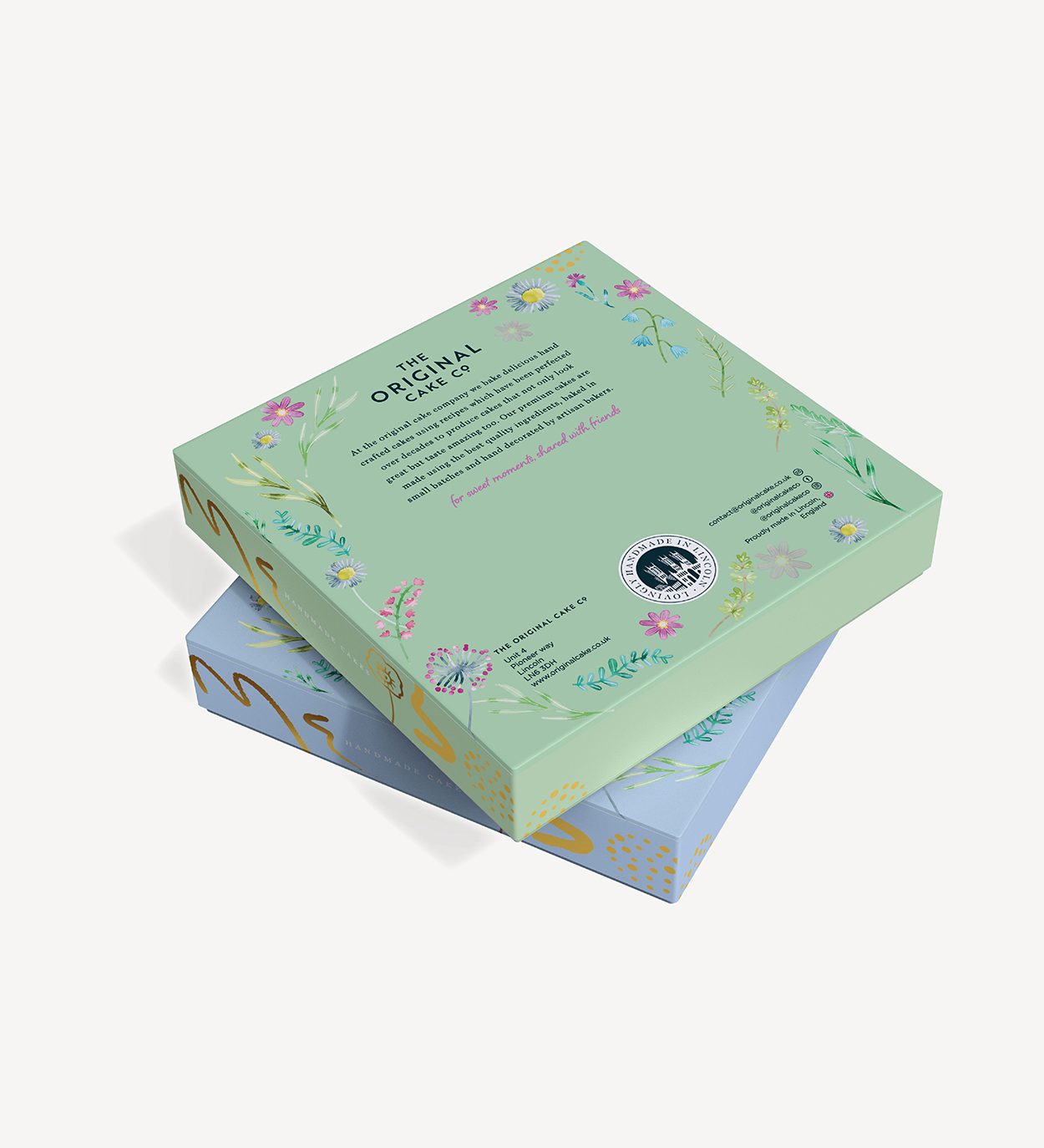Floral Cake Box Design